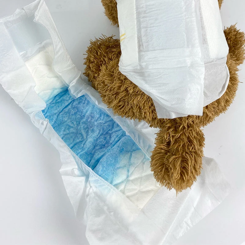 Disposable Male Dog Diapers Absorbent Wraps Adjustable Pet Supply