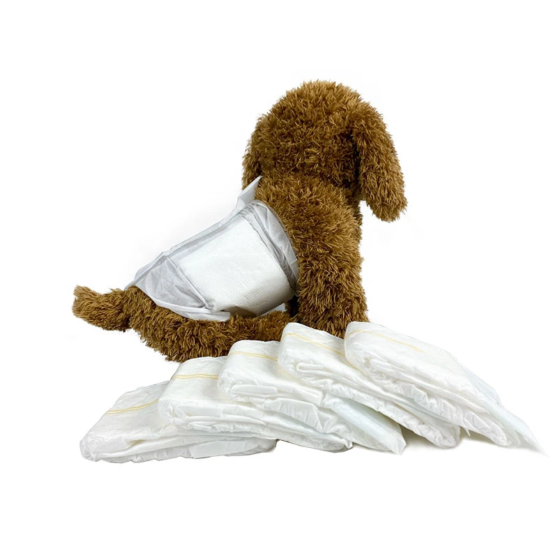 Disposable Male Dog Diapers Absorbent Wraps Adjustable Pet Supply